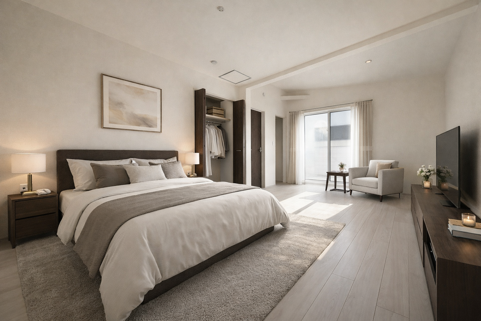 【施工例】☆明るさと風通しの良さ☆ 一戸建てのお部屋の魅力は陽当たりと風通しの良さ。※家具はＣＧとなります。